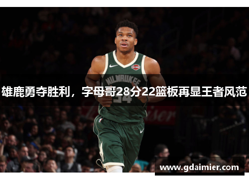 雄鹿勇夺胜利，字母哥28分22篮板再显王者风范